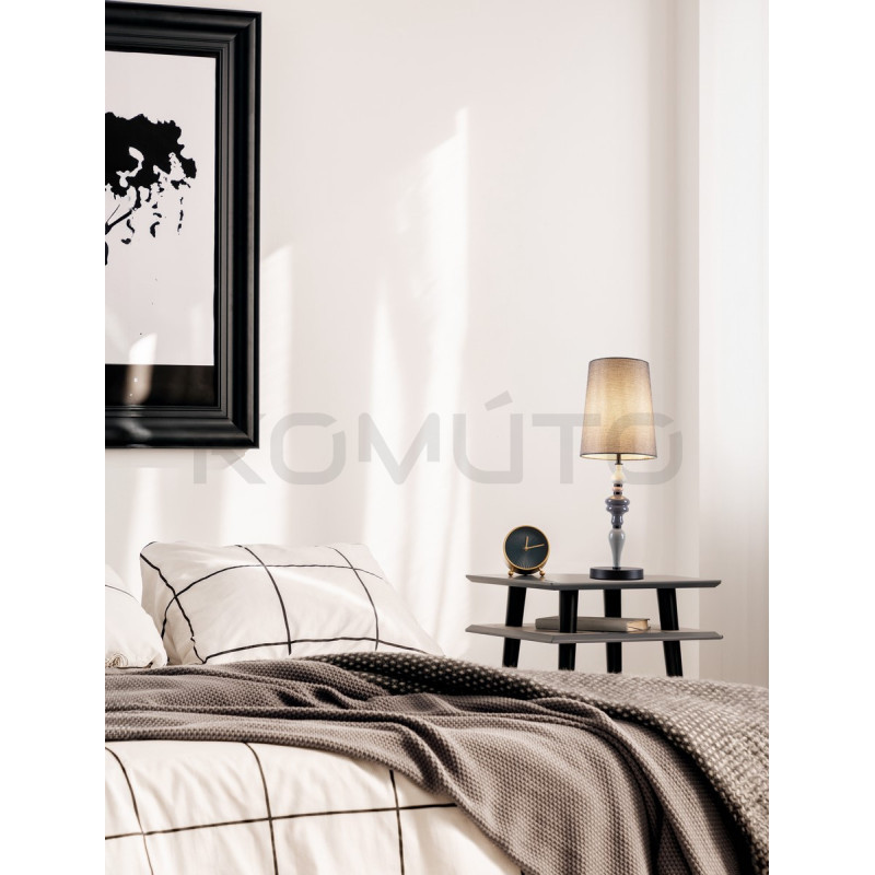 Lampa stołowa Piękna Slim szara