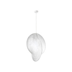 Lampa wisząca Over S2 z jedwabiu