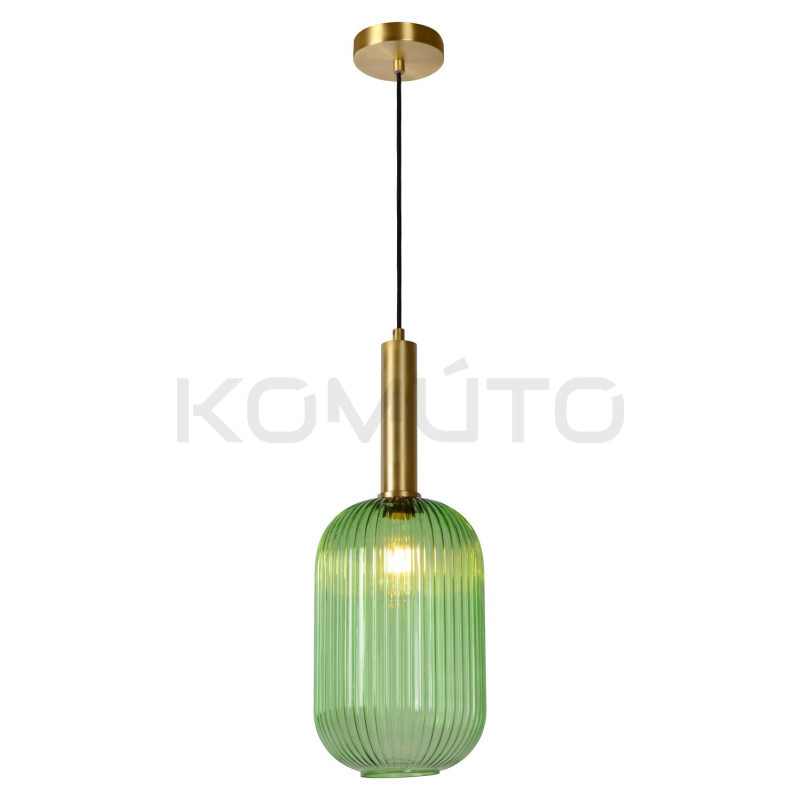 Szklana lampa wisząca Mohito Slim zielona