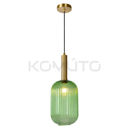Szklana lampa wisząca Mohito Slim zielona