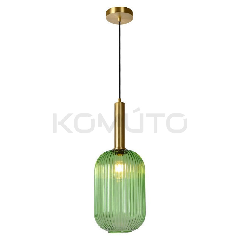 Szklana lampa wisząca Mohito Slim zielona Szklana lampa wisząca Mohito Slim zielona