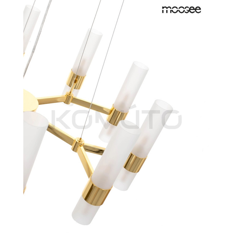 Lampa wisząca złota TUBS 10 Lampa wisząca złota TUBS 10