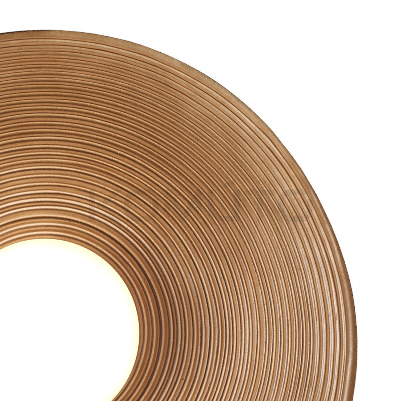 Lampa ścienna ILUSIONI 26 okrągła tarcza w zieleni bieli beżu