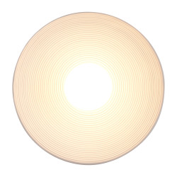 Lampa ścienna ILUSIONI 26 okrągła tarcza w zieleni bieli beżu