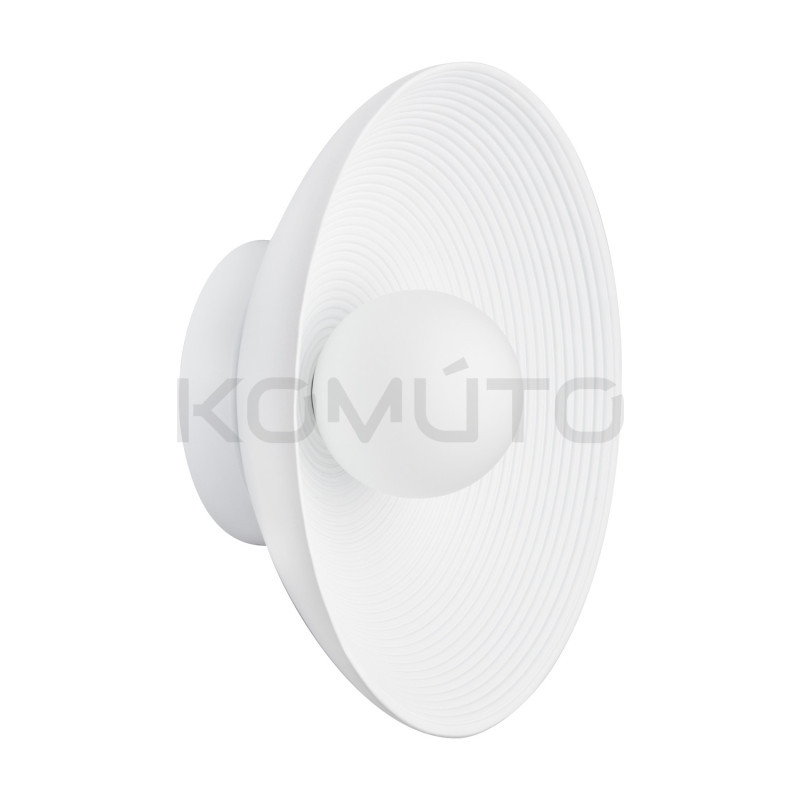 Lampa ścienna ILUSIONI 26 okrągła tarcza w zieleni bieli beżu