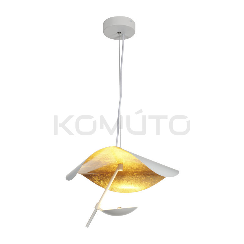 Lampa wisząca STING RAY 40 biało złota