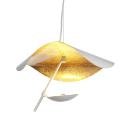 Lampa wisząca STING RAY 40 biało złota