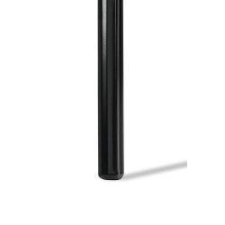 Krzesło bankietowe HERON czarne z czarną podstawą