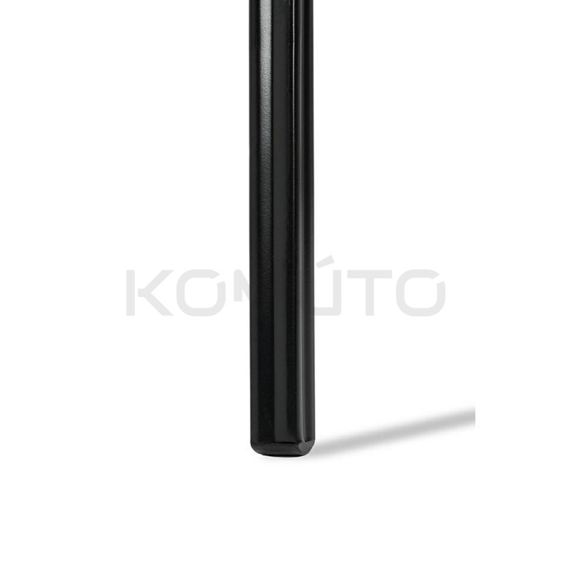 Krzesło bankietowe HERON czarne z czarną podstawą