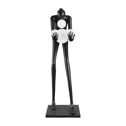 Lampa podłogowa WOMAN-2 BLACK 190 czarna rzeźba Lampa podłogowa WOMAN-2 BLACK 190 czarna rzeźba