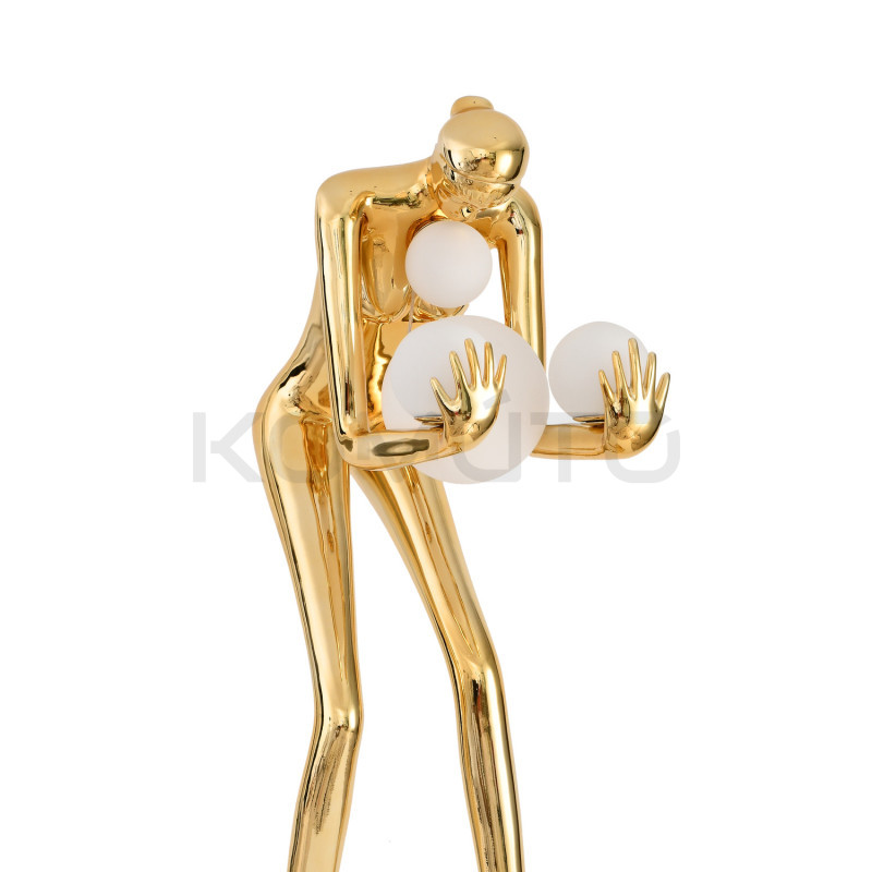 Lampa podłogowa WOMAN-2 GOLD 190 złota rzeźba dekoracja Lampa podłogowa WOMAN-2 GOLD 190 złota rzeźba dekoracja