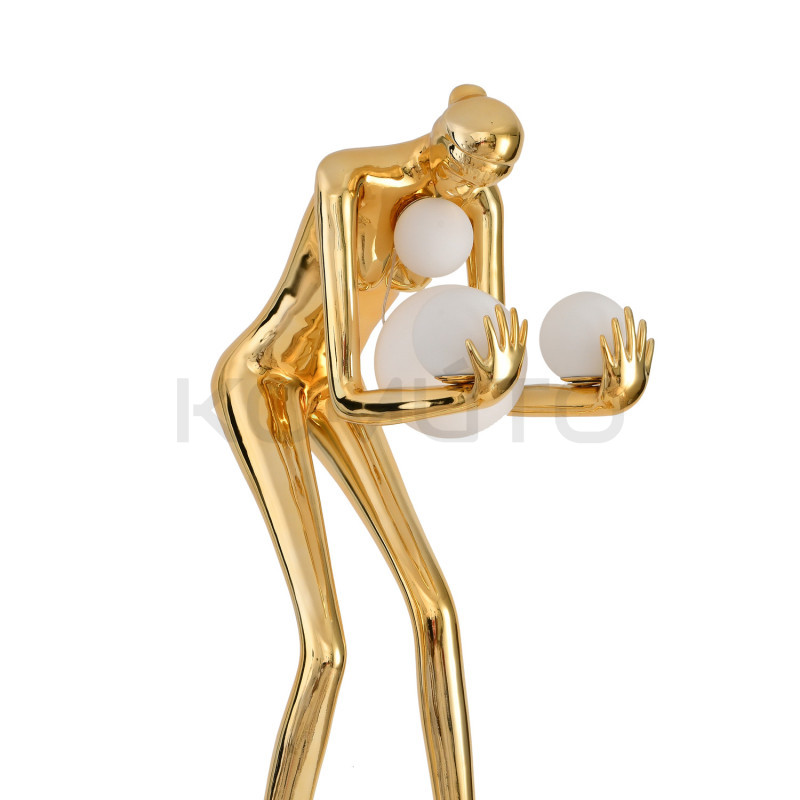 Lampa podłogowa WOMAN-2 GOLD 190 złota rzeźba dekoracja Lampa podłogowa WOMAN-2 GOLD 190 złota rzeźba dekoracja