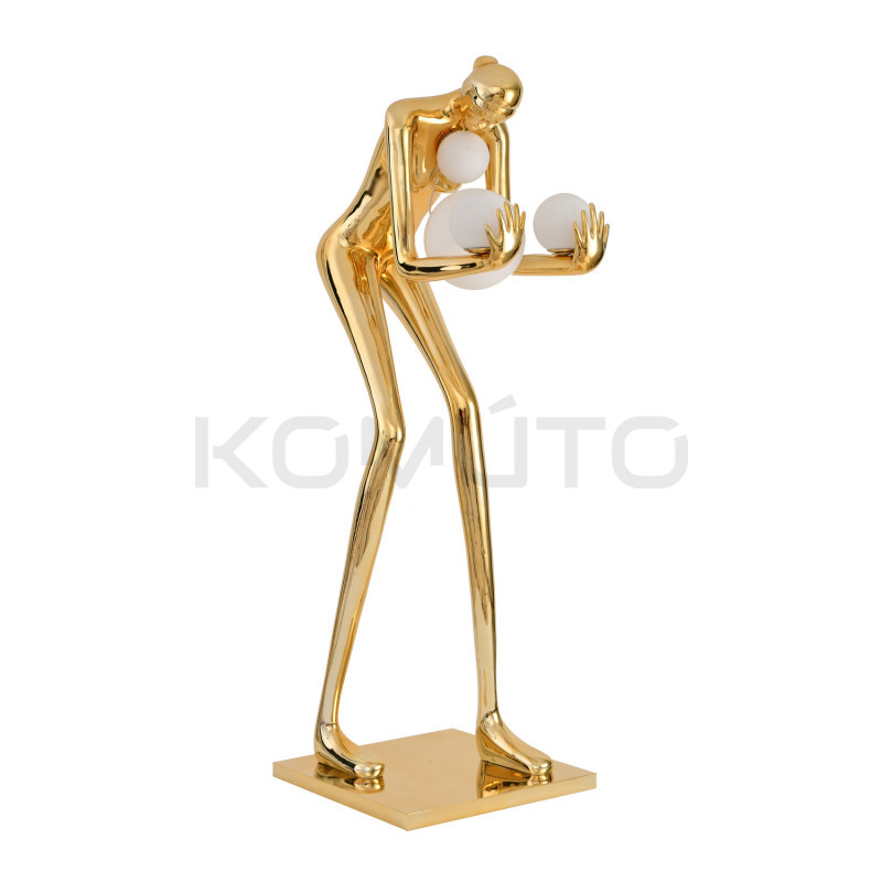 Lampa podłogowa WOMAN-2 GOLD 190 złota rzeźba dekoracja Lampa podłogowa WOMAN-2 GOLD 190 złota rzeźba dekoracja