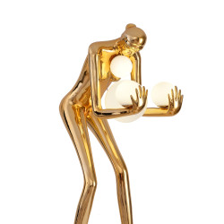 Lampa podłogowa WOMAN-2 GOLD 190 złota rzeźba dekoracja Lampa podłogowa WOMAN-2 GOLD 190 złota rzeźba dekoracja
