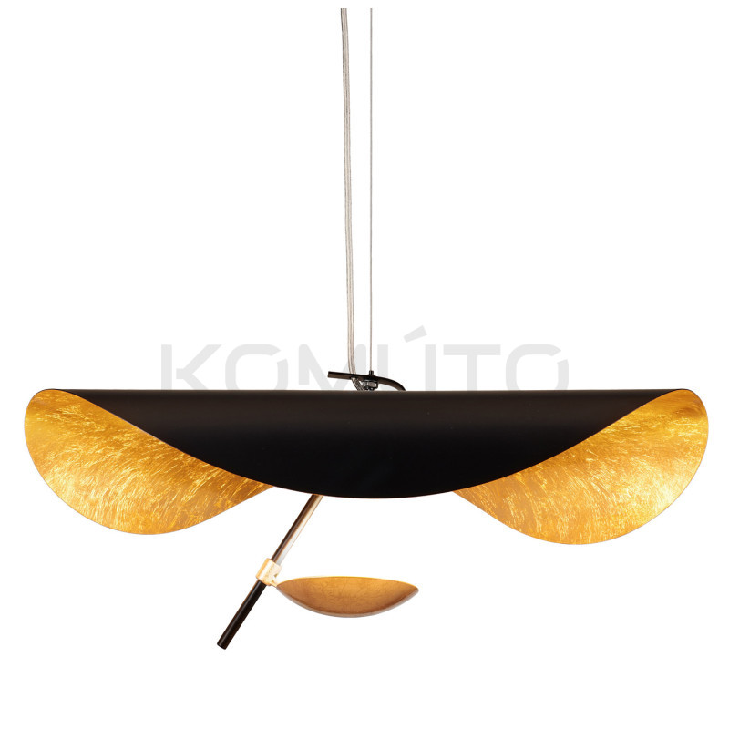 Lampa designerska wisząca STING RAY 40 czarno złota