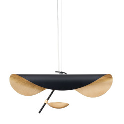 Lampa designerska wisząca STING RAY 40 czarno złota