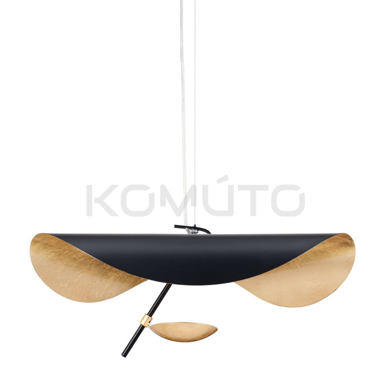 Lampa designerska wisząca STING RAY 40 czarno złota