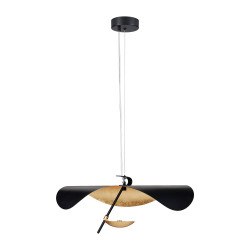 Lampa designerska wisząca STING RAY 60 czarno złota