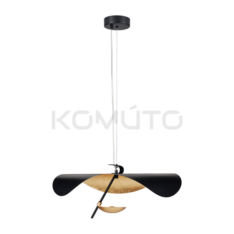 Lampa designerska wisząca STING RAY 60 czarno złota
