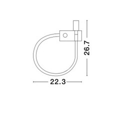 Kinkiet gięty Roma czarny Kinkiet gięty Roma czarny