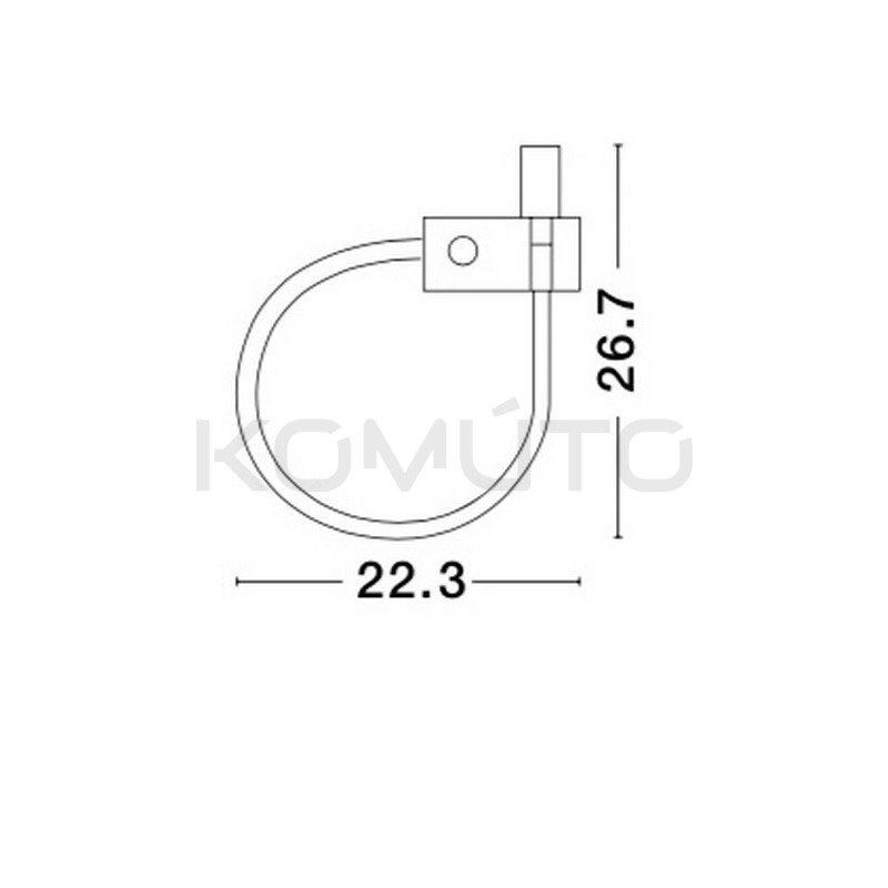 Kinkiet gięty Roma czarny Kinkiet gięty Roma czarny