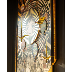 Lampa wisząca glamour GAVI A złota