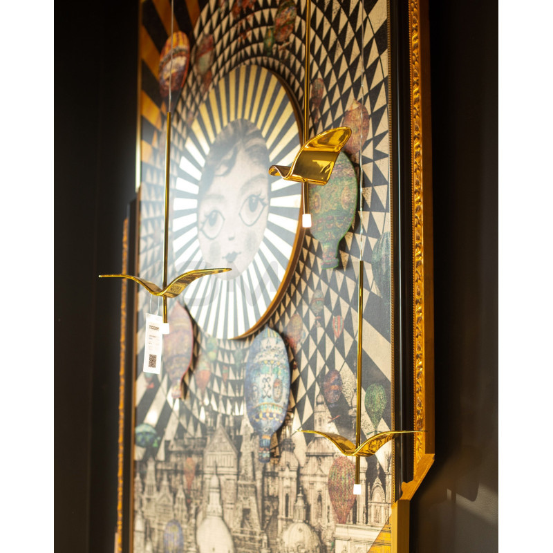 Lampa wisząca glamour GAVI A złota