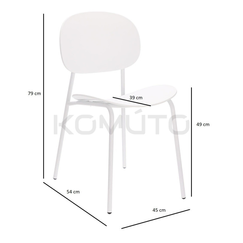 Krzesło Studio brązowe do kuchni do kawiarni