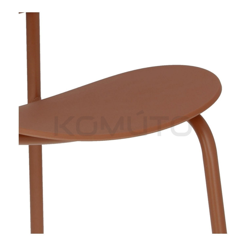 Krzesło Studio brązowe do kuchni do kawiarni