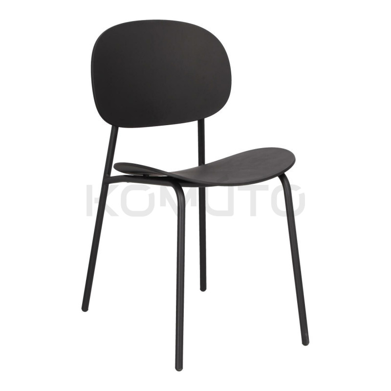 Krzesło Studio czarne do kuchni do restauracji