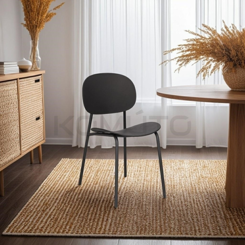 Krzesło Studio czarne do kuchni do restauracji