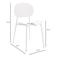 Krzesło Studio czarne do kuchni do restauracji