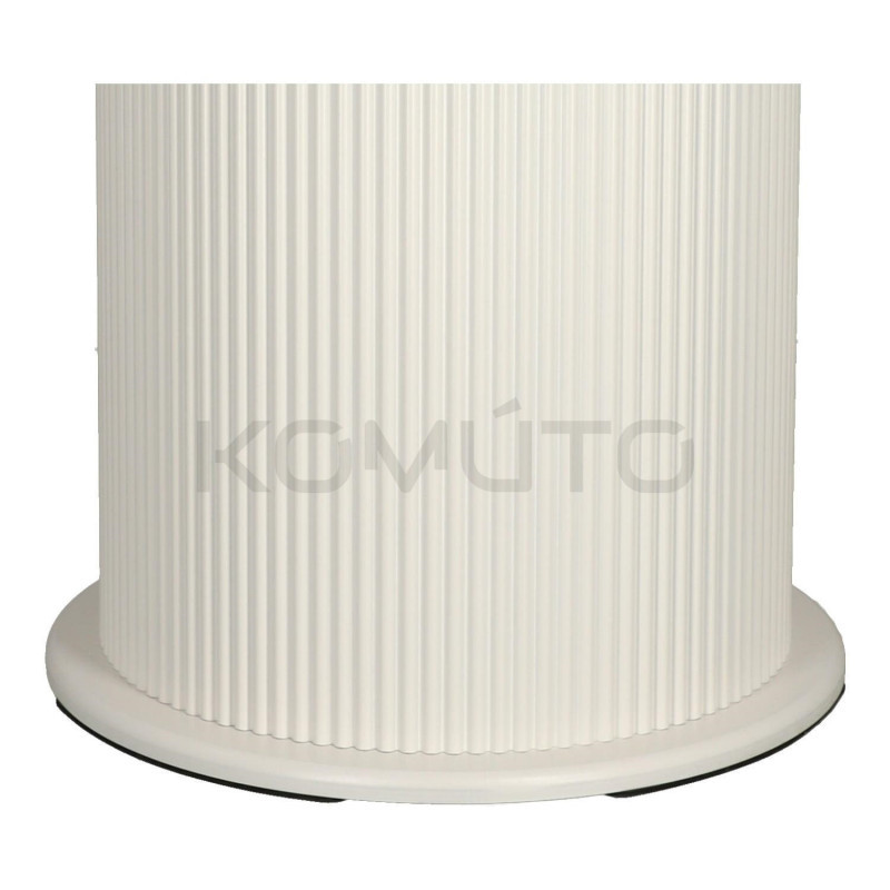 Stół okrągły Roma biały 100 elegancki ze zdobioną odstawą Stół okrągły Roma biały 100 elegancki ze zdobioną odstawą