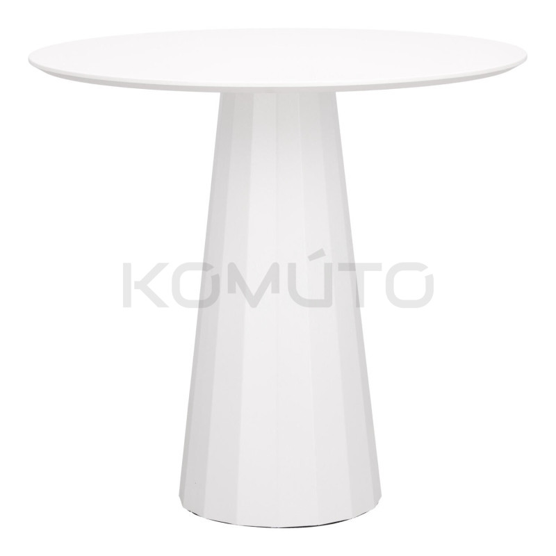 Stół okrągły Wenice biały 80 mały kompaktowy Stół okrągły Wenice biały 80 mały kompaktowy