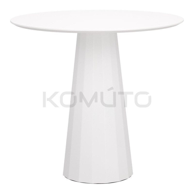 Stół okrągły Wenice biały 80 mały kompaktowy Stół okrągły Wenice biały 80 mały kompaktowy