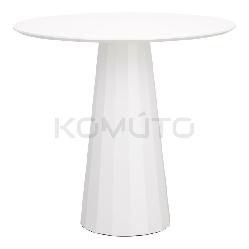 Stół okrągły Wenice biały 80 mały kompaktowy Stół okrągły Wenice biały 80 mały kompaktowy