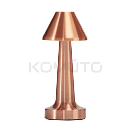 Lampa stołowa przenośna TAVOLO B LED dotykowa miedziana 22