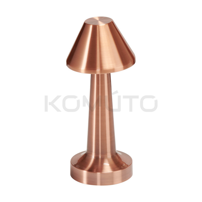 Lampa stołowa przenośna TAVOLO B LED dotykowa miedziana 22 