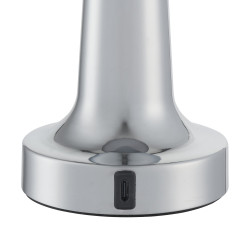 Lampa stołowa TAVOLO A LED dotykowa srebrna 21 przenośna 