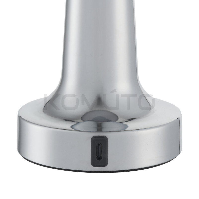 Lampa stołowa TAVOLO A LED dotykowa srebrna 21 przenośna 