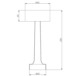 Lampa stołowa TAVOLO A LED dotykowa miedziana 21 do salonu na taras Lampa stołowa TAVOLO A LED dotykowa miedziana 21 do salonu na taras