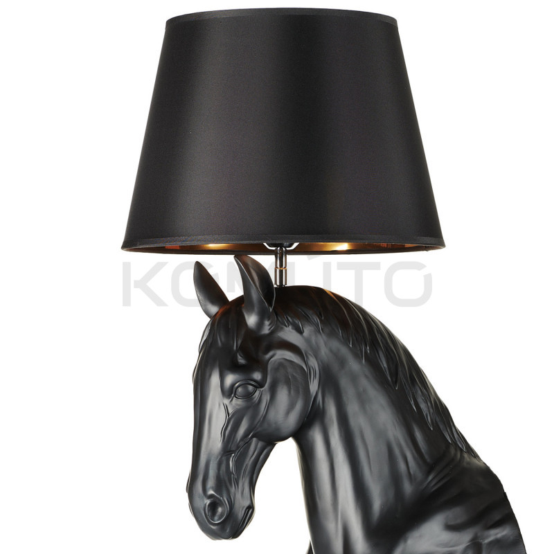 Lampa podłogowa Horse KOŃ S czarna w kształcie konia Lampa podłogowa Horse KOŃ S czarna w kształcie konia