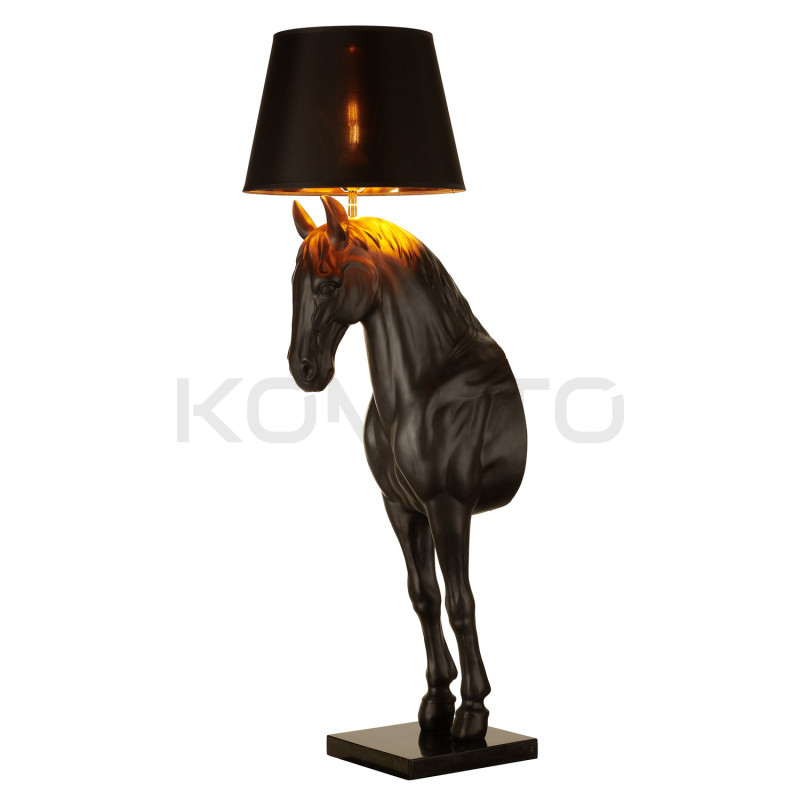 Lampa podłogowa Horse KOŃ S czarna w kształcie konia Lampa podłogowa Horse KOŃ S czarna w kształcie konia