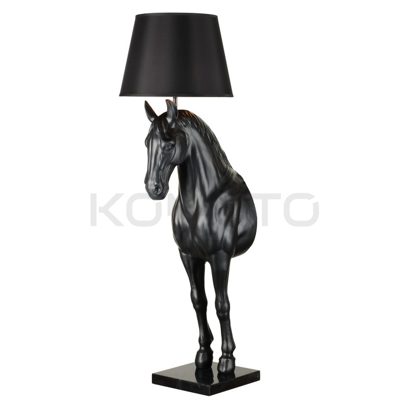 Lampa podłogowa Horse KOŃ S czarna w kształcie konia Lampa podłogowa Horse KOŃ S czarna w kształcie konia