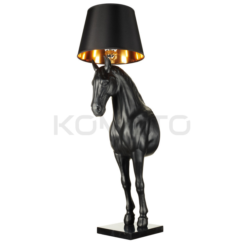 Lampa podłogowa Horse KOŃ S czarna w kształcie konia
