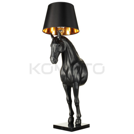 Lampa podłogowa Horse KOŃ S czarna w kształcie konia