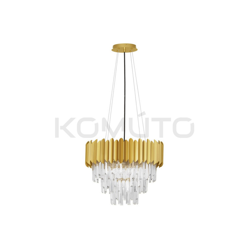 Lampa wisząca Emperor II 50 złota glamour kryształ