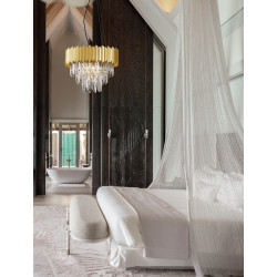 Lampa wisząca Emperor II 50 złota glamour kryształ