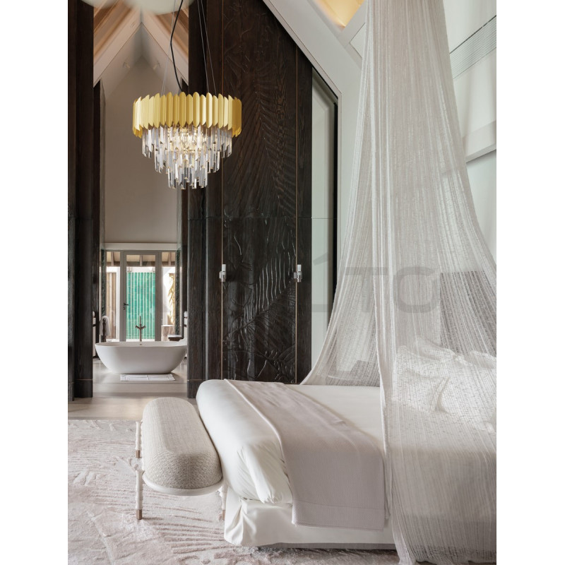 Lampa wisząca Emperor II 50 złota glamour kryształ