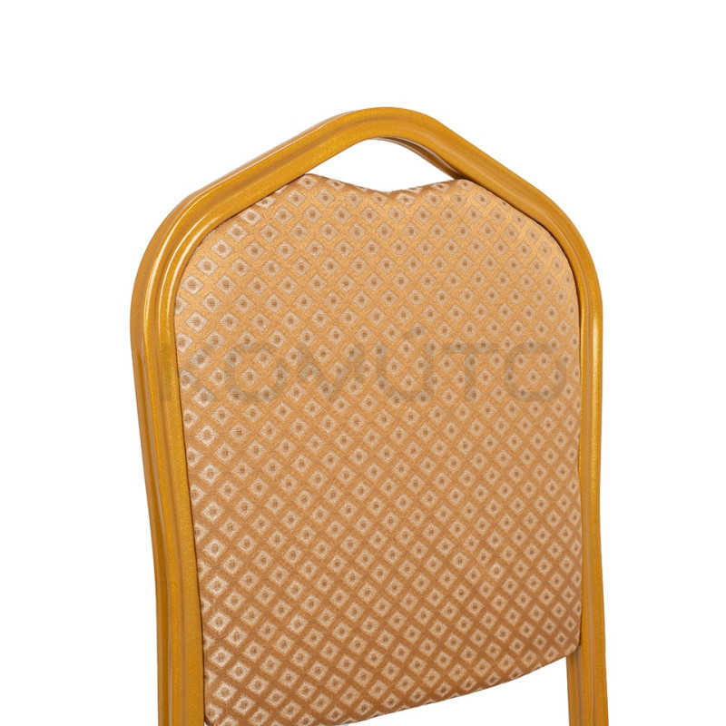 Krzesło bankietowe HERA beżowo złote konferencyjne